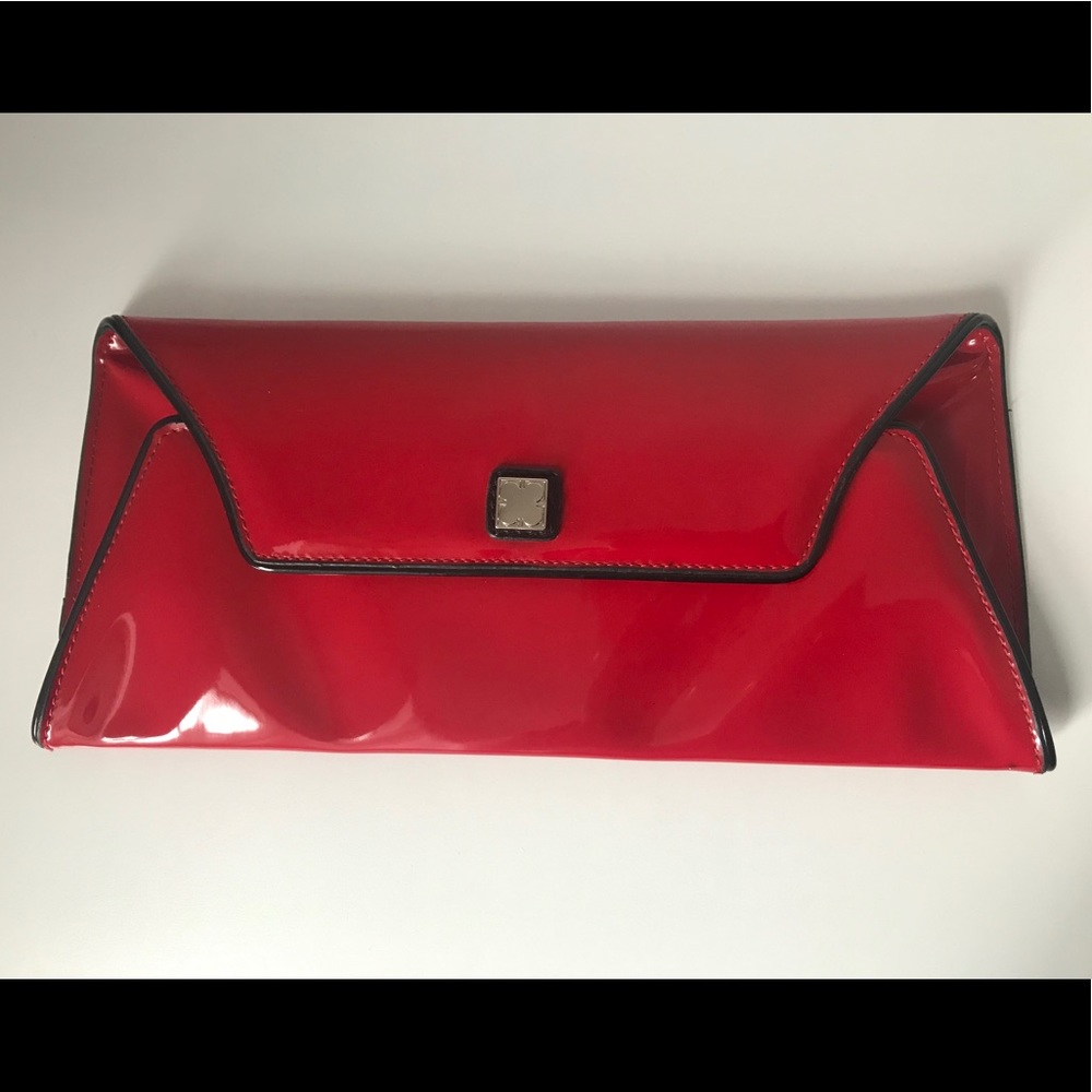Red Liz Claiborne Patent Leather Clutch